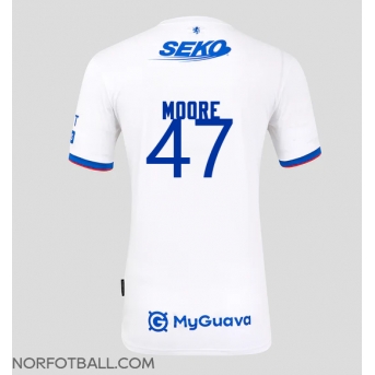 Billige Fotballdrakt Rangers Mikey Moore #47 Replika Bortedrakt 2025-26 Kortermet